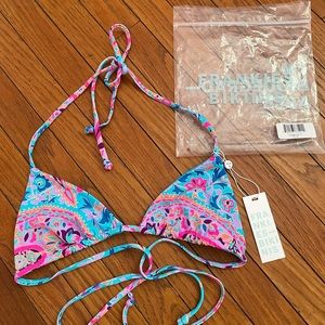 Frankies Bikinis Tia Triangle Top Scarf XS